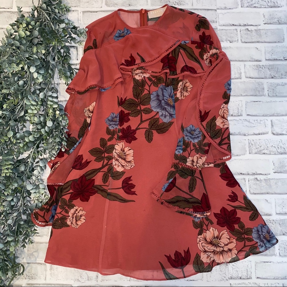 Keepsake Mauve Floral Boho Dress